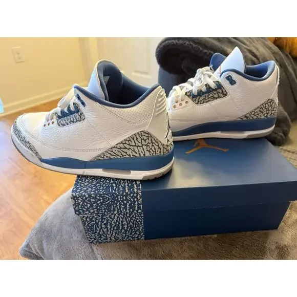 Jordan Retro 3 Sneakers size 11.5 white/metallic cooper - Picture 5 of 8